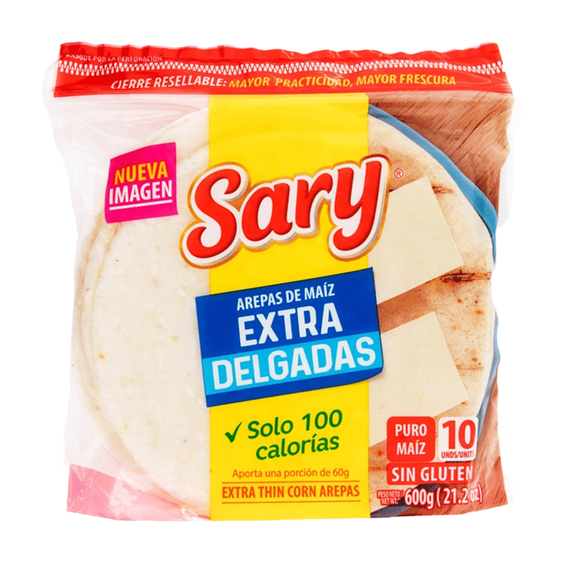 AREPA SARY EXTRADELGADA X 600GR