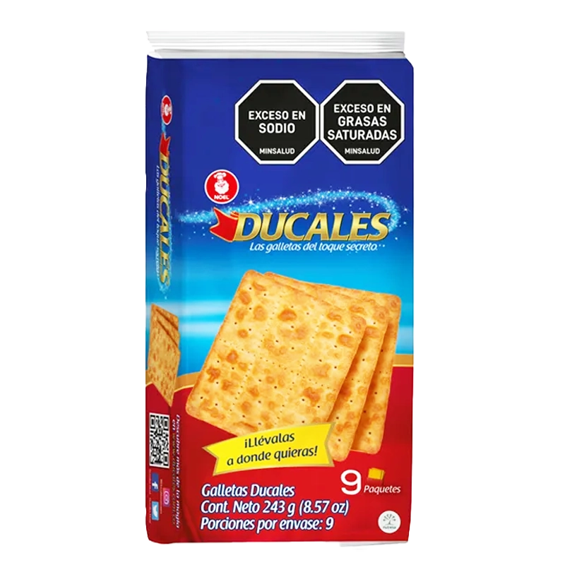 GALLETAS DUCALES BOLSA 9X3 X 243 GR