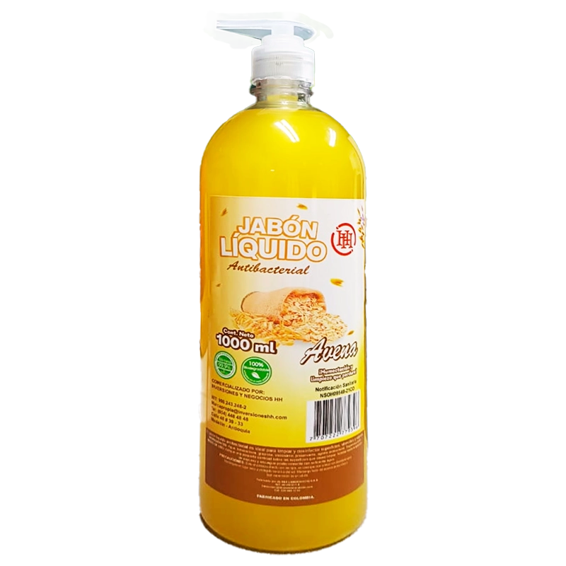 JABON LIQUIDO MANOS AVENA HH X 1000 ML