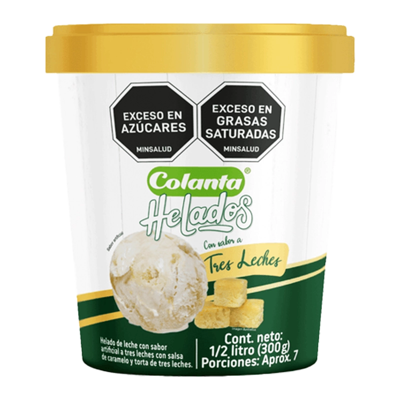 HELADO COLANTA TRES LECHES X 0.5LT