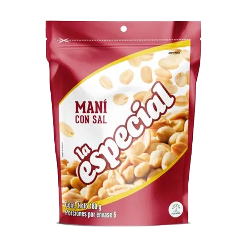 MANÍ LA ESPECIAL CON SAL DOYPACK X 180 GR