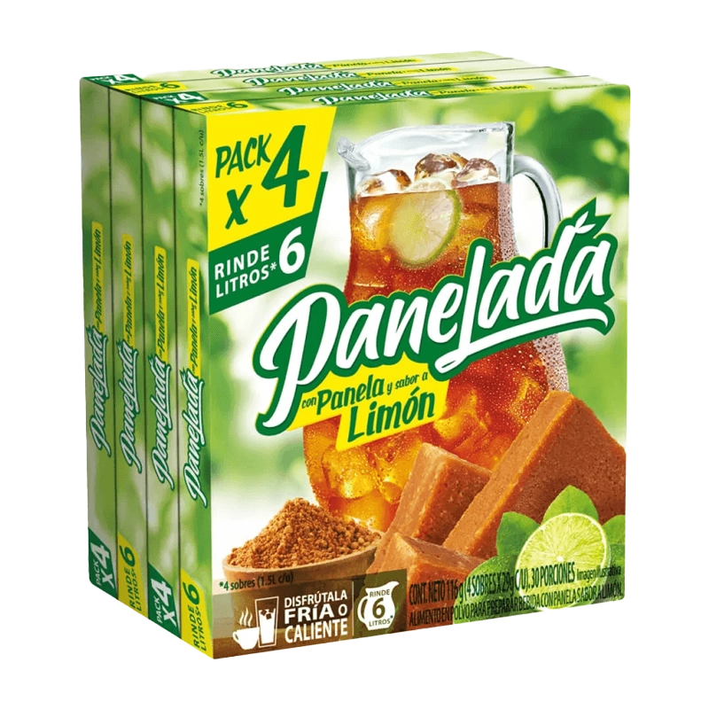 PANELADA PANELA LIMON PACK X 4 UND