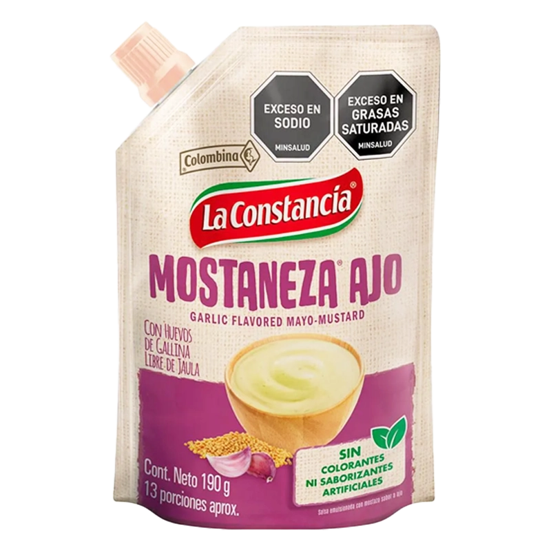 MOSTANEZA AJO LA CONSTANCIA X 190 GR