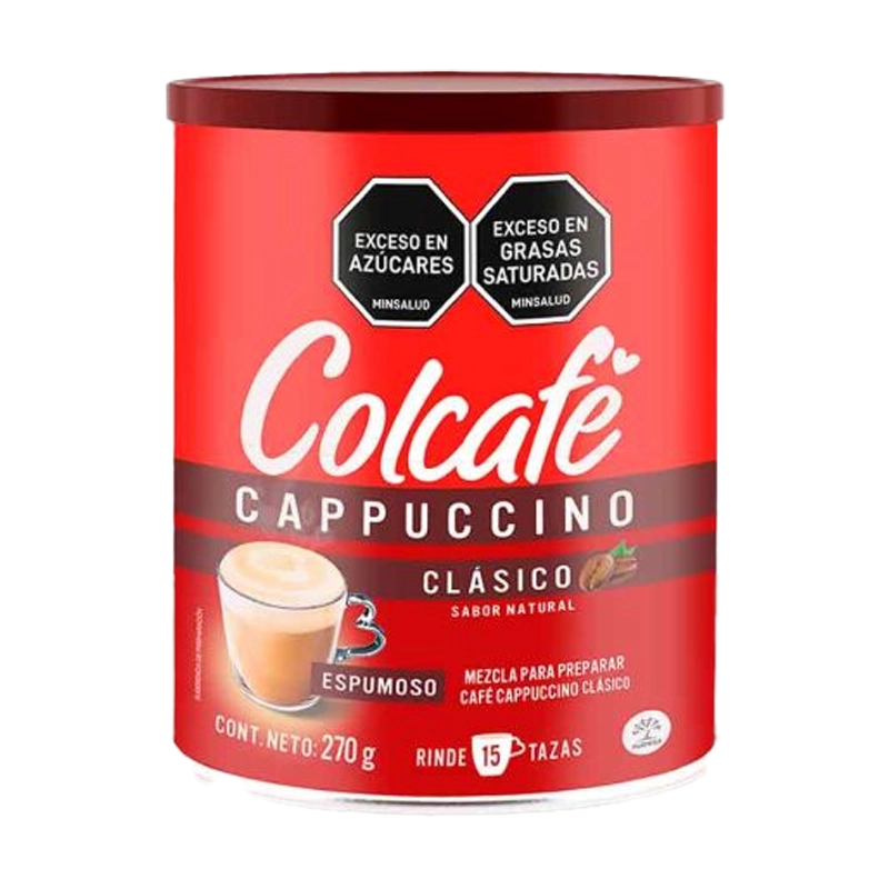 CAFÉ SOLUBLE COLCAFÉ CAPPUCCINO CLÁSICO X 270 GR
