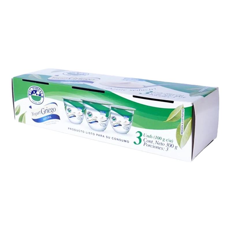 YOGURT GRIEGO NATURAL ZARZAL X 3 X 300GR