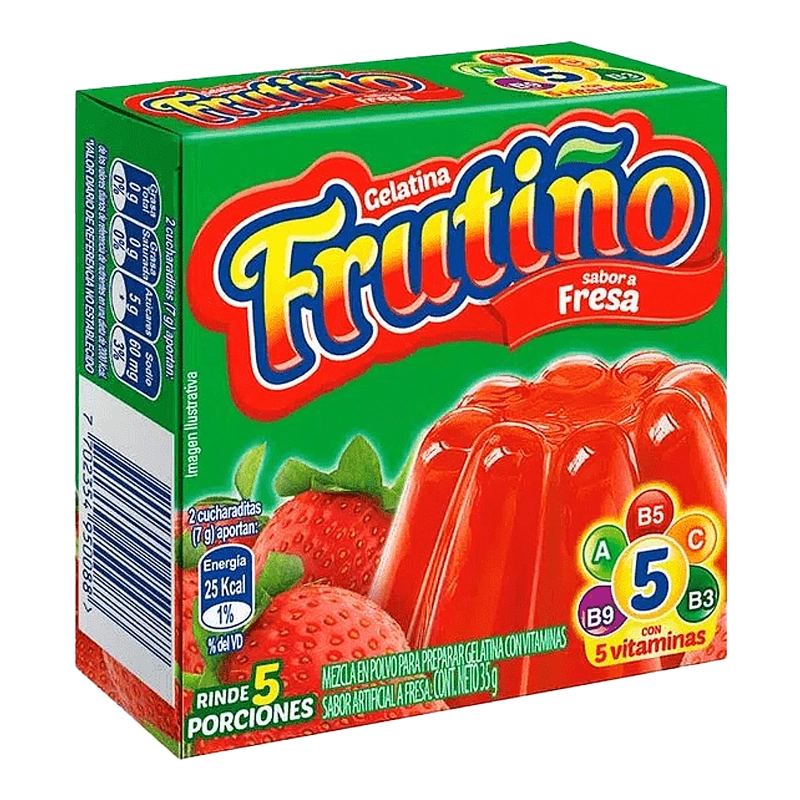 GELATINA FRUTIÑO FRESA X 14 GR