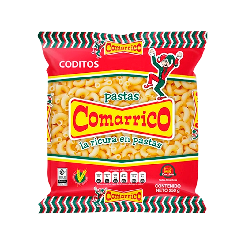 PASTA COMARRICO CODITOS X 250 GR