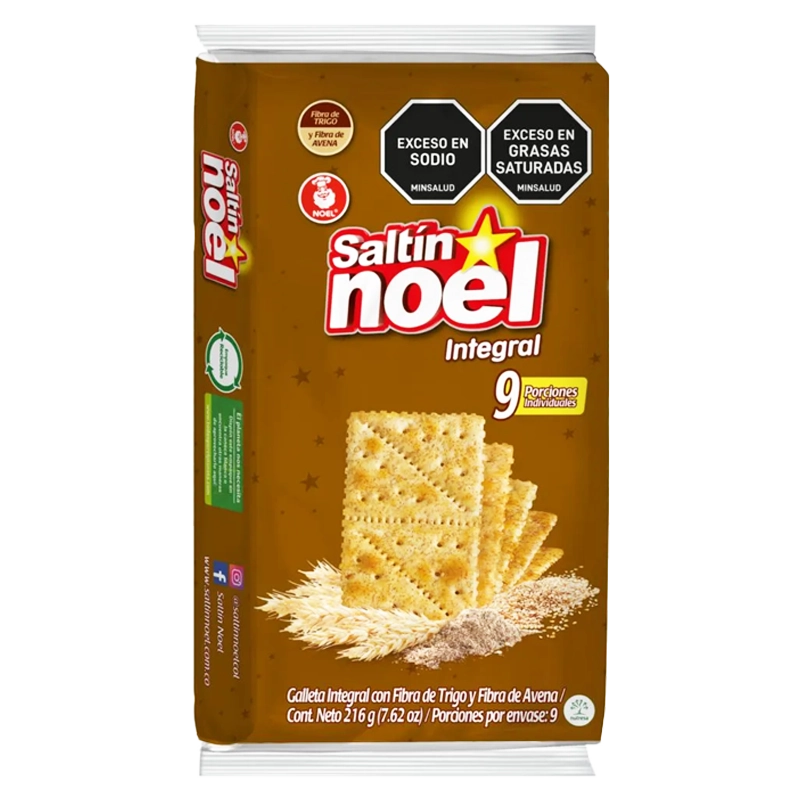 GALLETA SALTIN NOEL DOBLE FIBRA BS 9X3