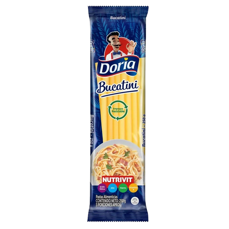 PASTA DORIA BUCATTINI CLASICA X 250GR