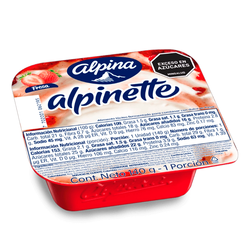 ALPINETTE FRESA X 140 GR