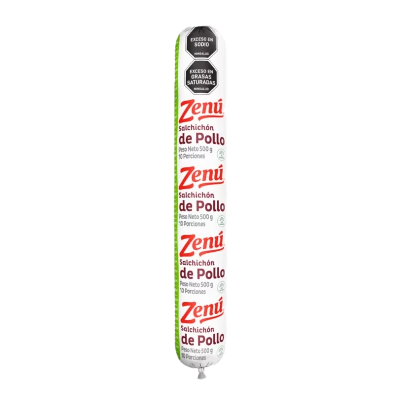 SALCHICHON POLLO ZENU X 500 GR