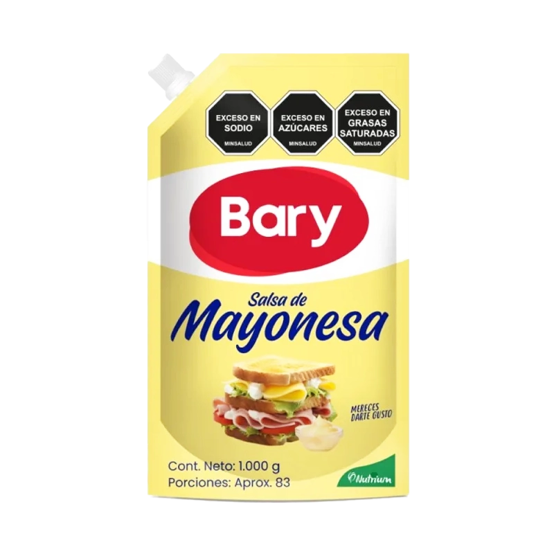 MAYONESA BARY DOYPACK CON VALVULA X 1000 GR