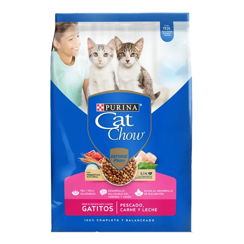 ALIMENTO PARA GATOS CAT CHOW GATITOS DE 1A12  MESES X 500 GR