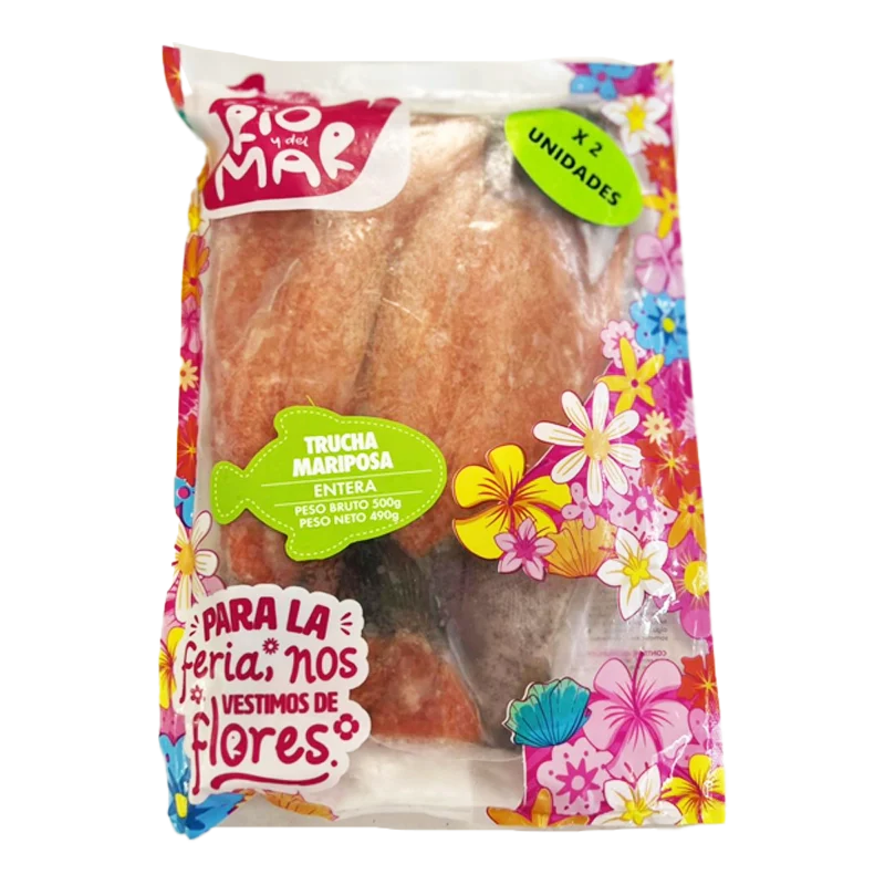 TRUCHA MARIPOSA DEL RIO DEL MAR X 500 GR