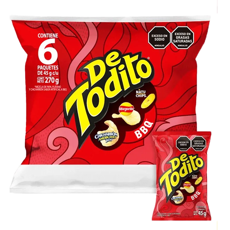 DETODITO BBQ  X 6 X 270 GR