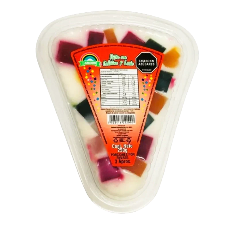 POSTRE DE LECHE Y GELATINA ARCO IRIS X 250 GR