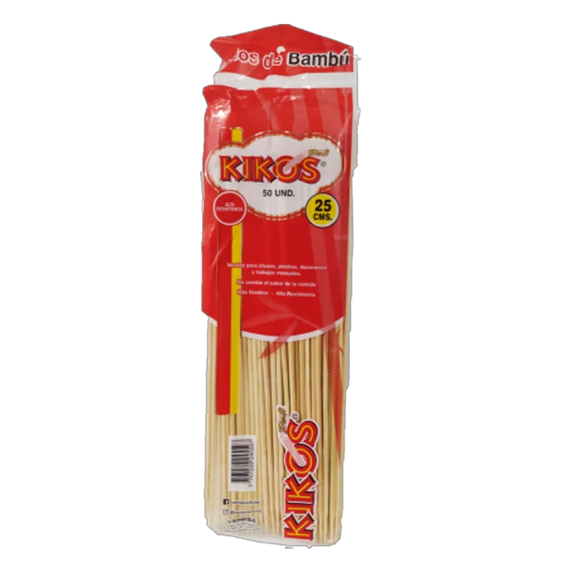 PINCHOS BAMBU KIKOS X 50 UND