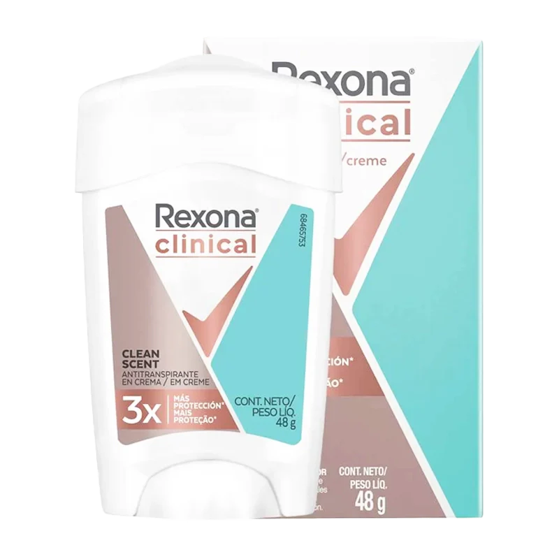 DESODORANTE REXONA CLINICAL CLEAN SCENT X 48 GR