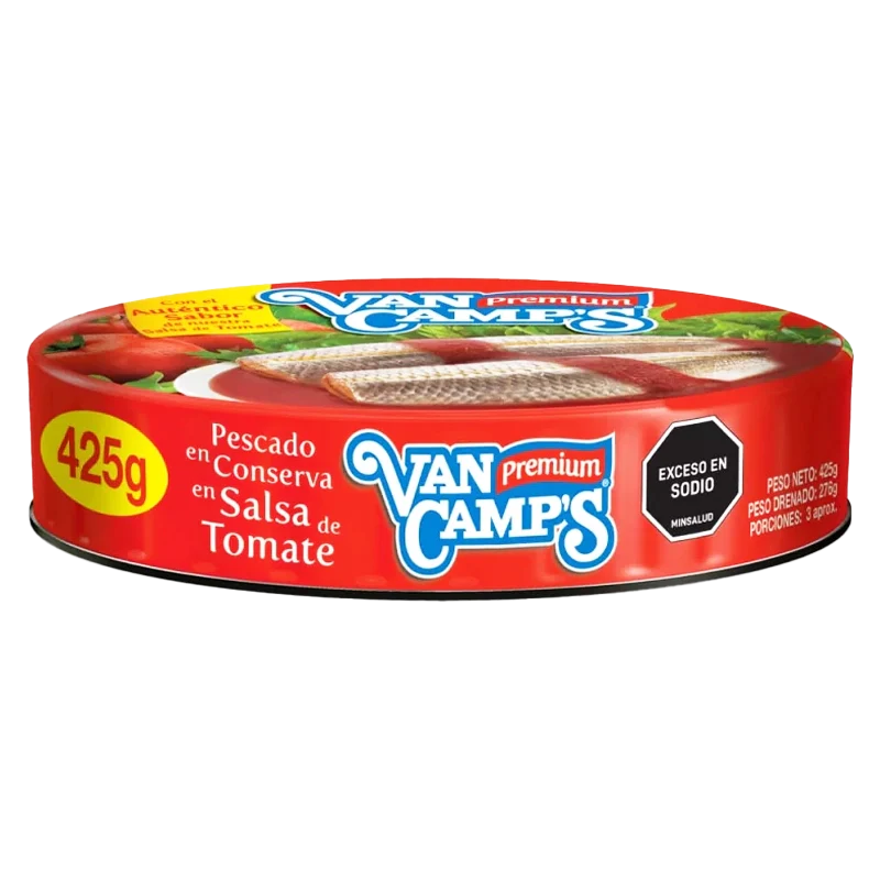 SARDINA EN SALSA TOMATE VANCAMPS X 425GR
