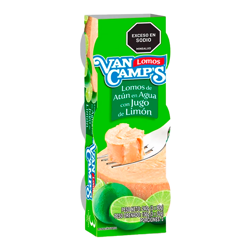 ATUN VANCAMPS LIMON 3 X 80GR