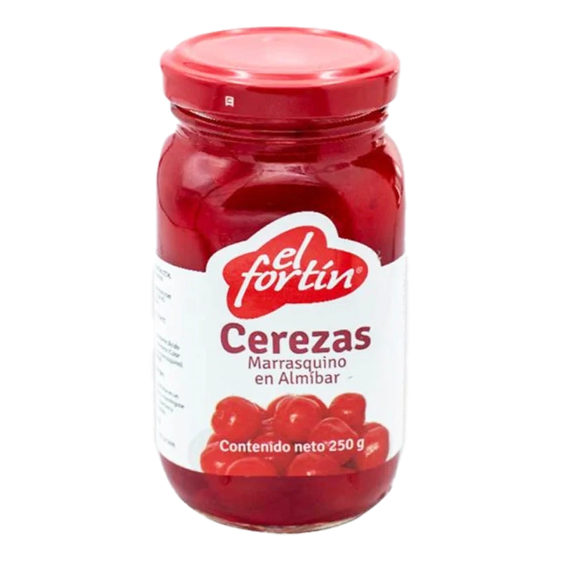 CEREZAS EN CONSERVA MARRASCHINO EL FORTIN X 250GR
