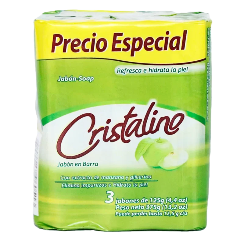 JABON BAÑO CRISTALINO MANZANA X 3 X125GR