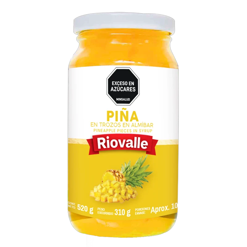 PIÑA EN TROZOS RIOVALLE X 520