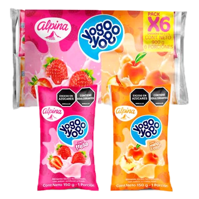 YOGO YOGO SURTIDO X 6 X 150 ML