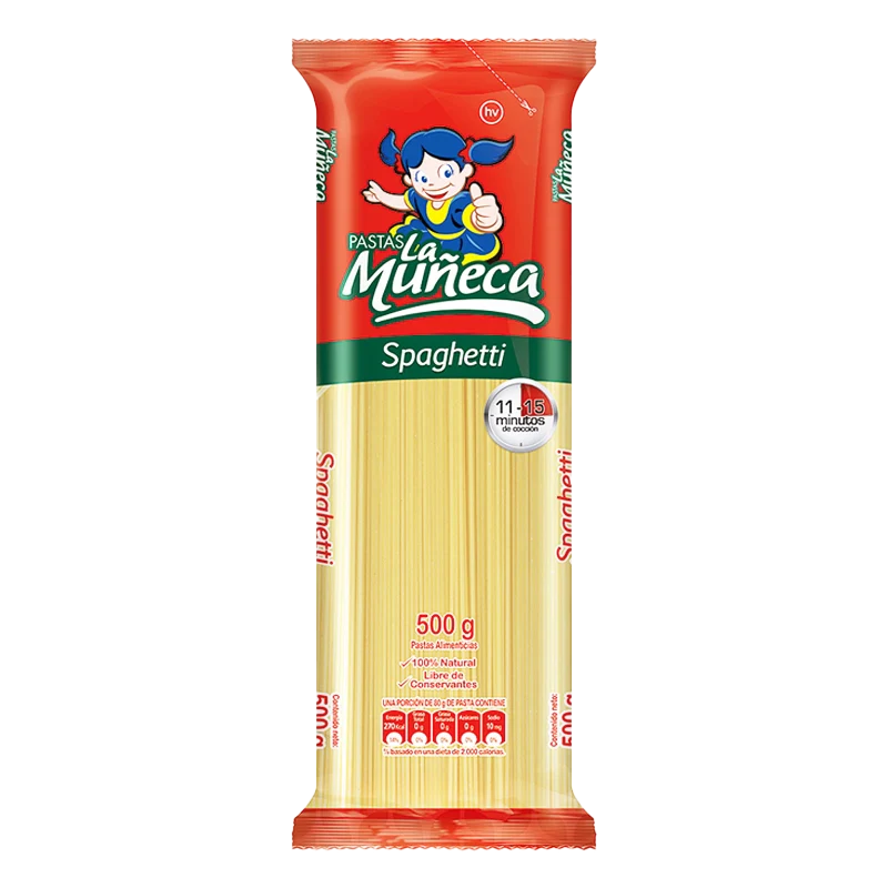 PASTA LA MUÑECA SPAGHETTI  X 500 GR