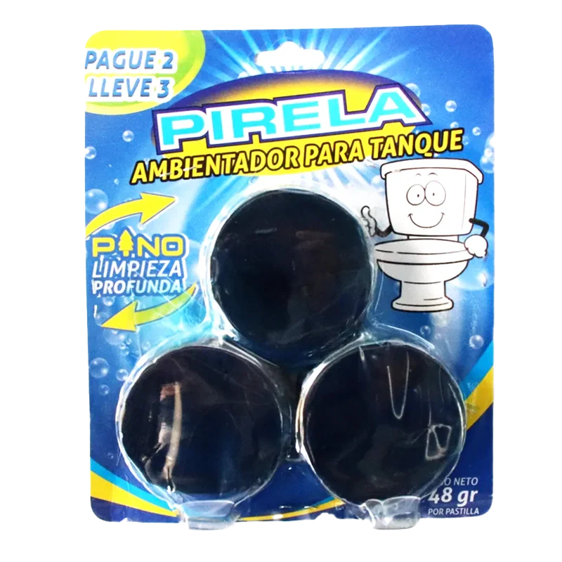PASTILLA AMBIENTADOR PARA TANQUE PIRELA PAGUE 2 LLEVE 3