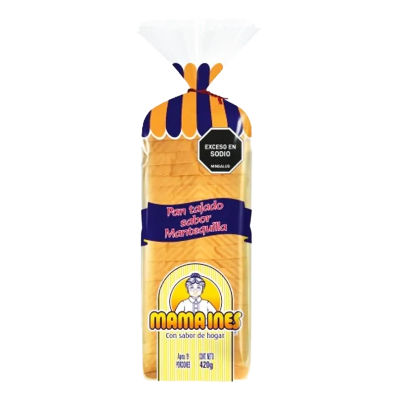PAN TAJADO MANTEQUILLA MAMA INES X 420GR
