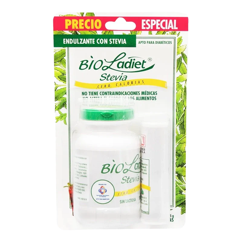 ENDULZANTE STEVIA BIOLADIET X 500 UND GTS 150