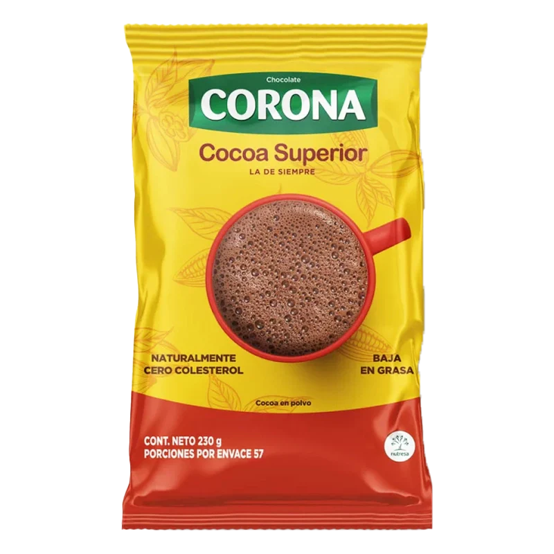 CHOCOLATE CORONA COCOA  X 230 GR
