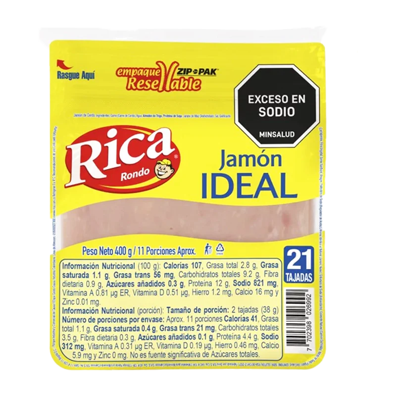 JAMON IDEAL RICA X 400 GR