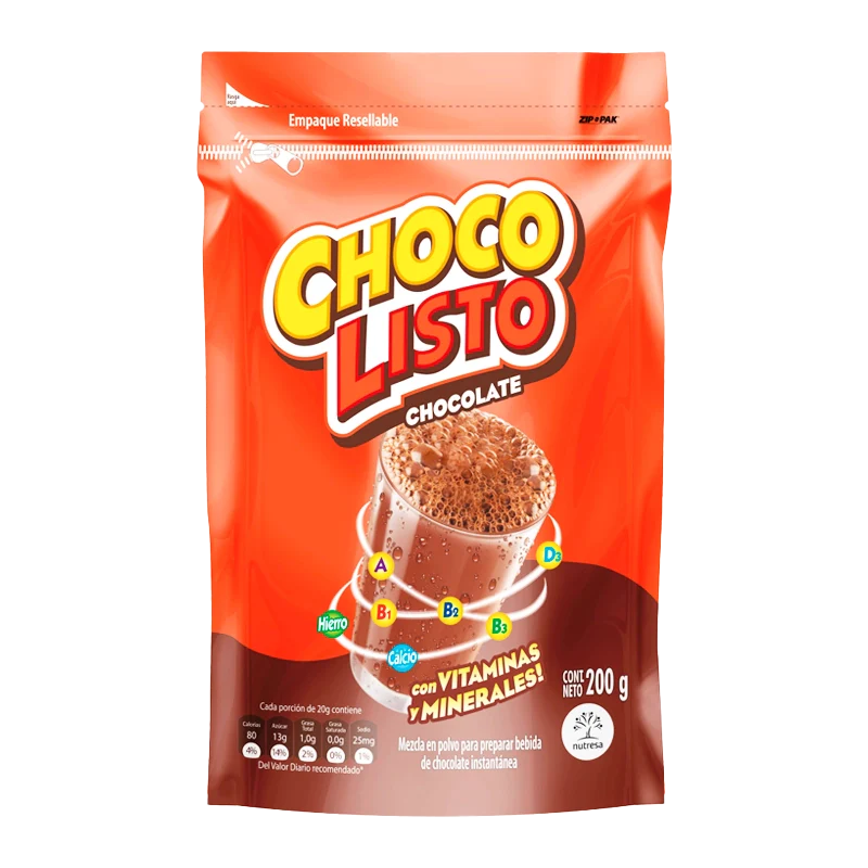 CHOCOLISTO DOY PACK X 200 GR