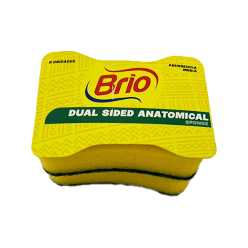 ESPONJA DOBLE USO BRIO X 2 UND