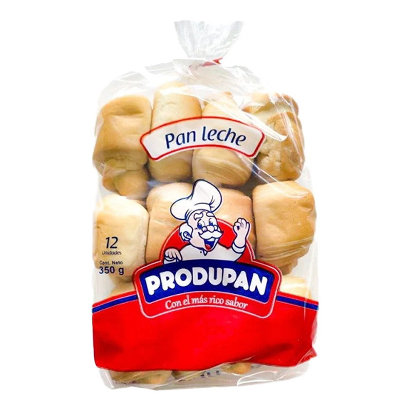 PAN LECHE PRODUPAN  X 12 UND