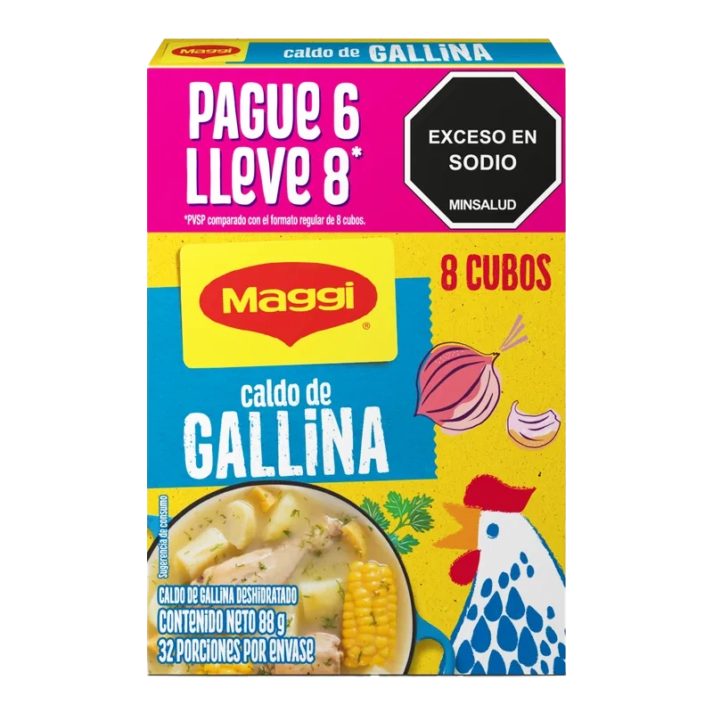 CALDO MAGGI X 8 GRATIS 2 CUBOS