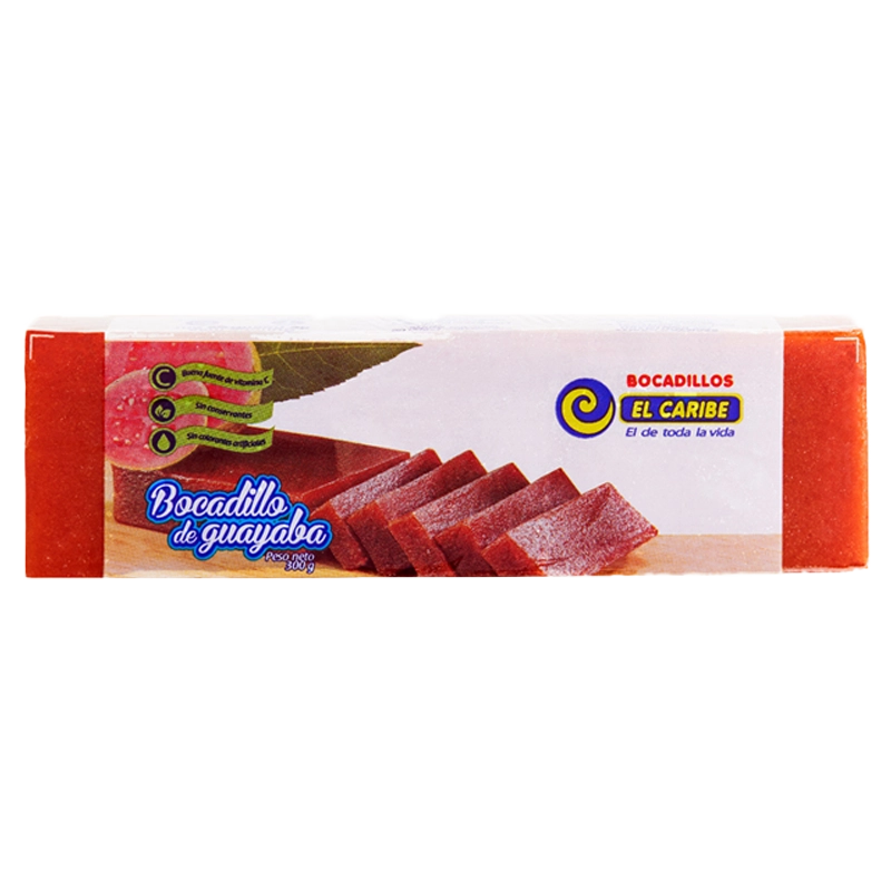 BOCADILLO EL CARIBE LONJA CON GUAYABA X 300 GRS