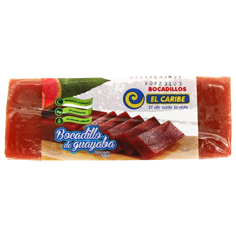 BOCADILLO EL CARIBE LONJA CON GUAYABA X 500 GRS