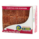 BOCADILLO EL CARIBE CUBITOS CON GUAYABA X 24 X 300GR