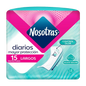 PROTECTORES NOSOTRAS DIARIOS LARGOS X 15 UND