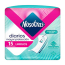PROTECTORES NOSOTRAS DIARIOS LARGOS X 15 UND