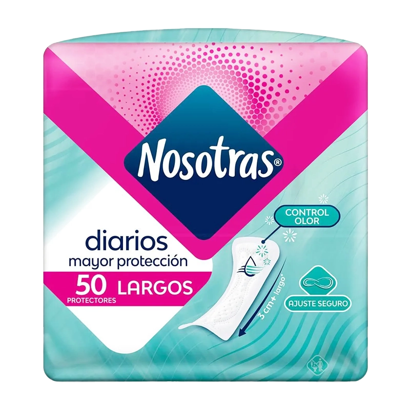PROTECTORES NOSOTRAS DIARIOS LARGOS X 50 UND