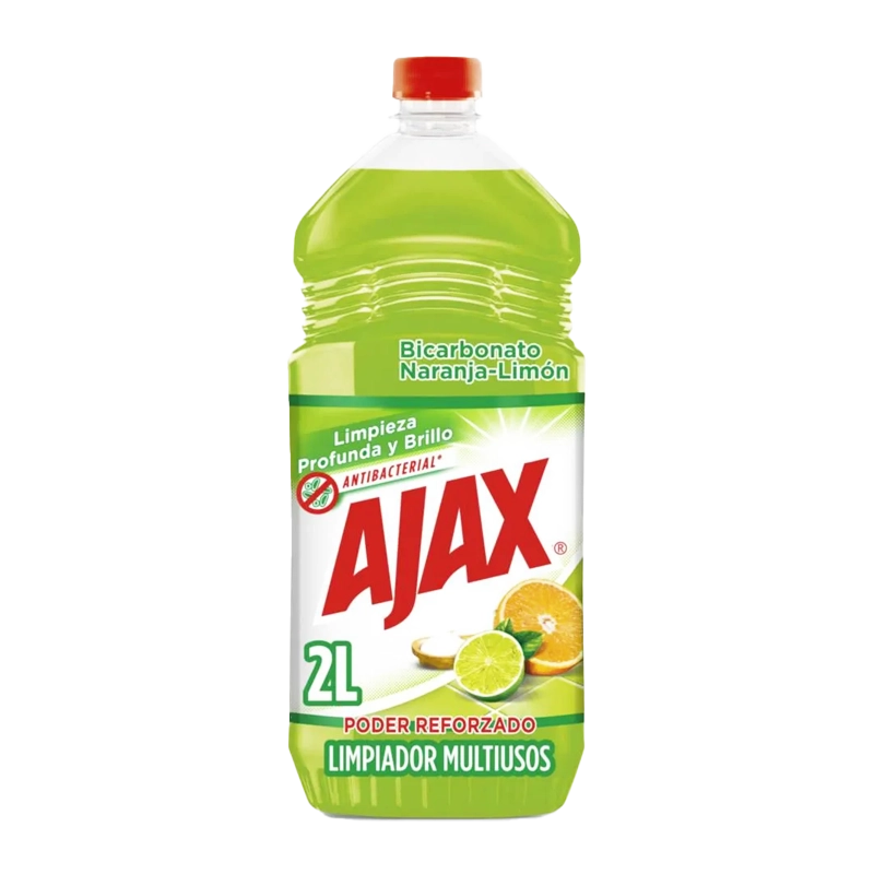 LIMPIADOR DE PISO AJAX BICARBONATO NARANJA LIMON X 2000 ML