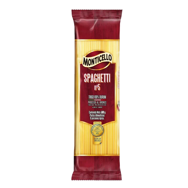 PASTA MONTICELLO SPAGUETTI  X 500 GR