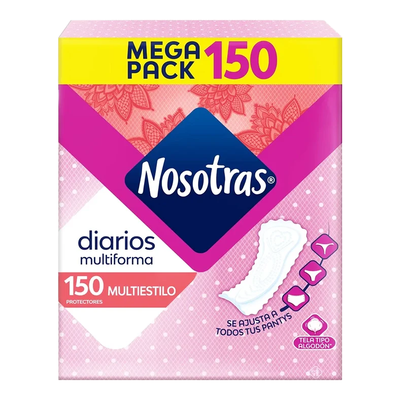 PROTECTORES NOSOTRAS DIARIOS MULTIESTILO X 150 UND