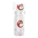 VASO TRANSPARENTE DESECHABLE MORENA 10 ONZ X 25 UND