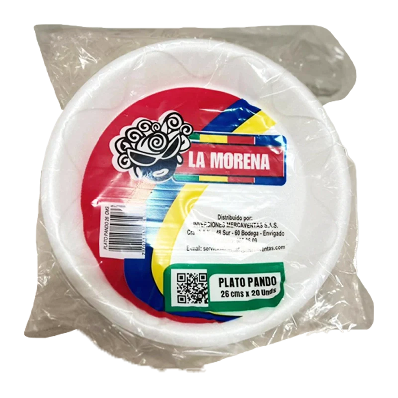 PLATO PANDO X 26 CMS X 20 UNDS