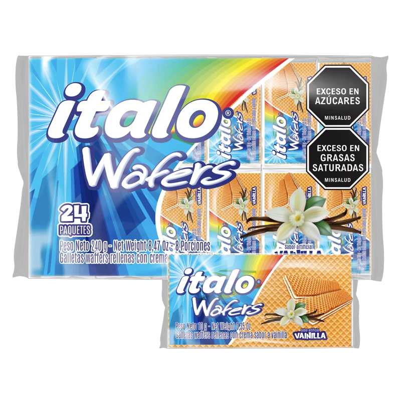 GALLETA WAFER TAQUITO VAINILLA ITALO X 240 GR